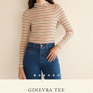 Down Ginevra Tee in Rivera Stripe